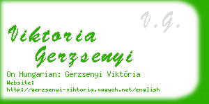 viktoria gerzsenyi business card